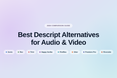 descript alternatives