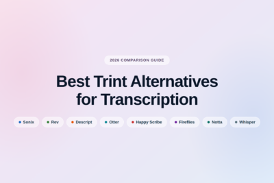 Trint alternatives